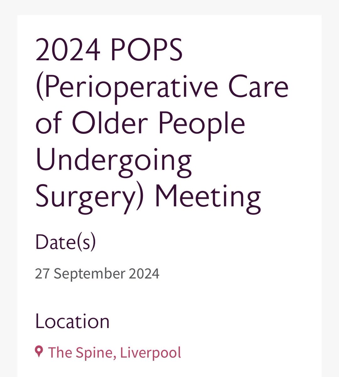 Grumpy Geriatrician (@geriatricdr) on Twitter photo <a href="/JKDhesi/">Jugdeep Dhesi</a> <a href="/GinnyAB/">Ginny Bowbrick</a> <a href="/CPOC_News/">Centre for Perioperative Care</a> <a href="/GeriSoc/">British Geriatrics Society</a> <a href="/SDM_doc/">Rajni Lal</a> <a href="/RachelMAitken/">Rachel Aitken</a> <a href="/POPS_GSTT/">POPS</a> Opportunity to share later this year, no excuses! <a href="/JKDhesi/">Jugdeep Dhesi</a> <a href="/GinnyAB/">Ginny Bowbrick</a> <a href="/CPOC_News/">Centre for Perioperative Care</a> <a href="/GeriSoc/">British Geriatrics Society</a> <a href="/SDM_doc/">Rajni Lal</a> <a href="/RachelMAitken/">Rachel Aitken</a> <a href="/POPS_GSTT/">POPS</a> Opportunity to share later this year, no excuses!