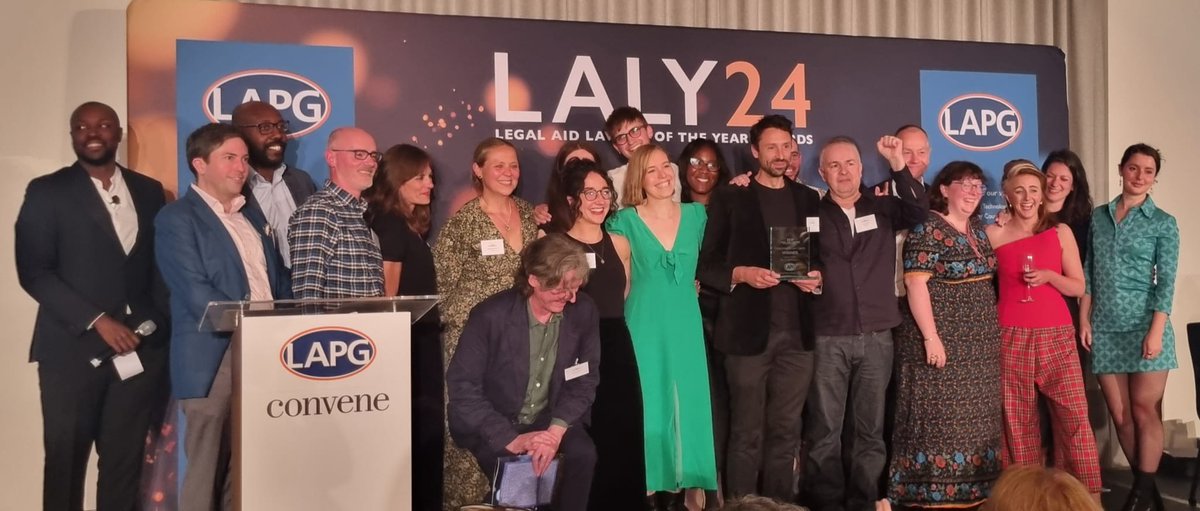 publiclawcentre's tweet photo. 🥳 WINNERS 🥳
We are so thrilled to be the Legal Aid Firm/Not-For-Profit Agency of the year #LALYawards!
This is for all the organisations and movements we work for 🏆 https://t.co/DIzs2dYQYI