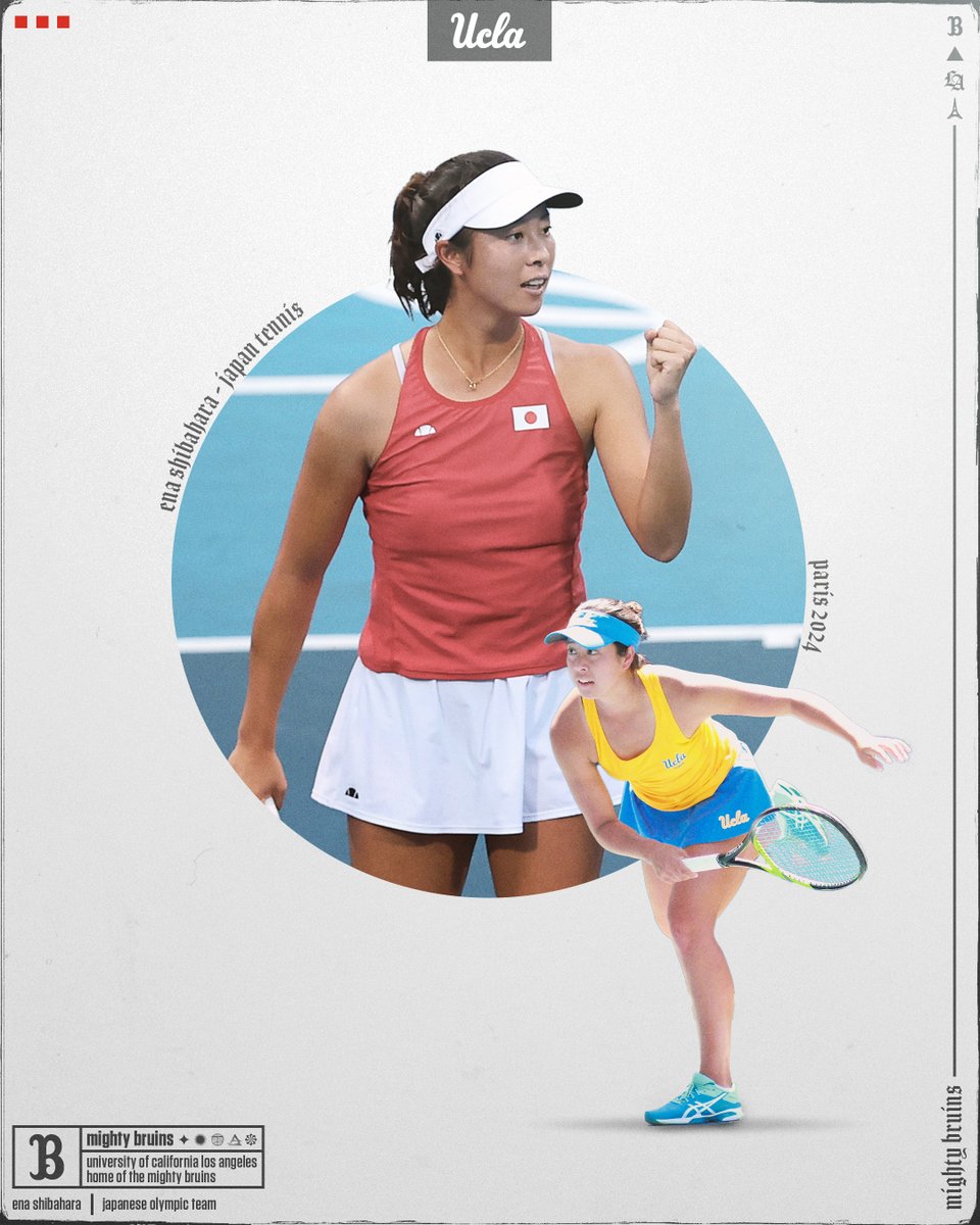 uclawtennis's tweet photo. Bound for #Paris2024 and her second Olympic Games ... 𝙀𝙣𝙖 𝙎𝙝𝙞𝙗𝙖𝙝𝙖𝙧𝙖 ‼️🇯🇵

#GoBruins https://t.co/a8oUvP3F1A