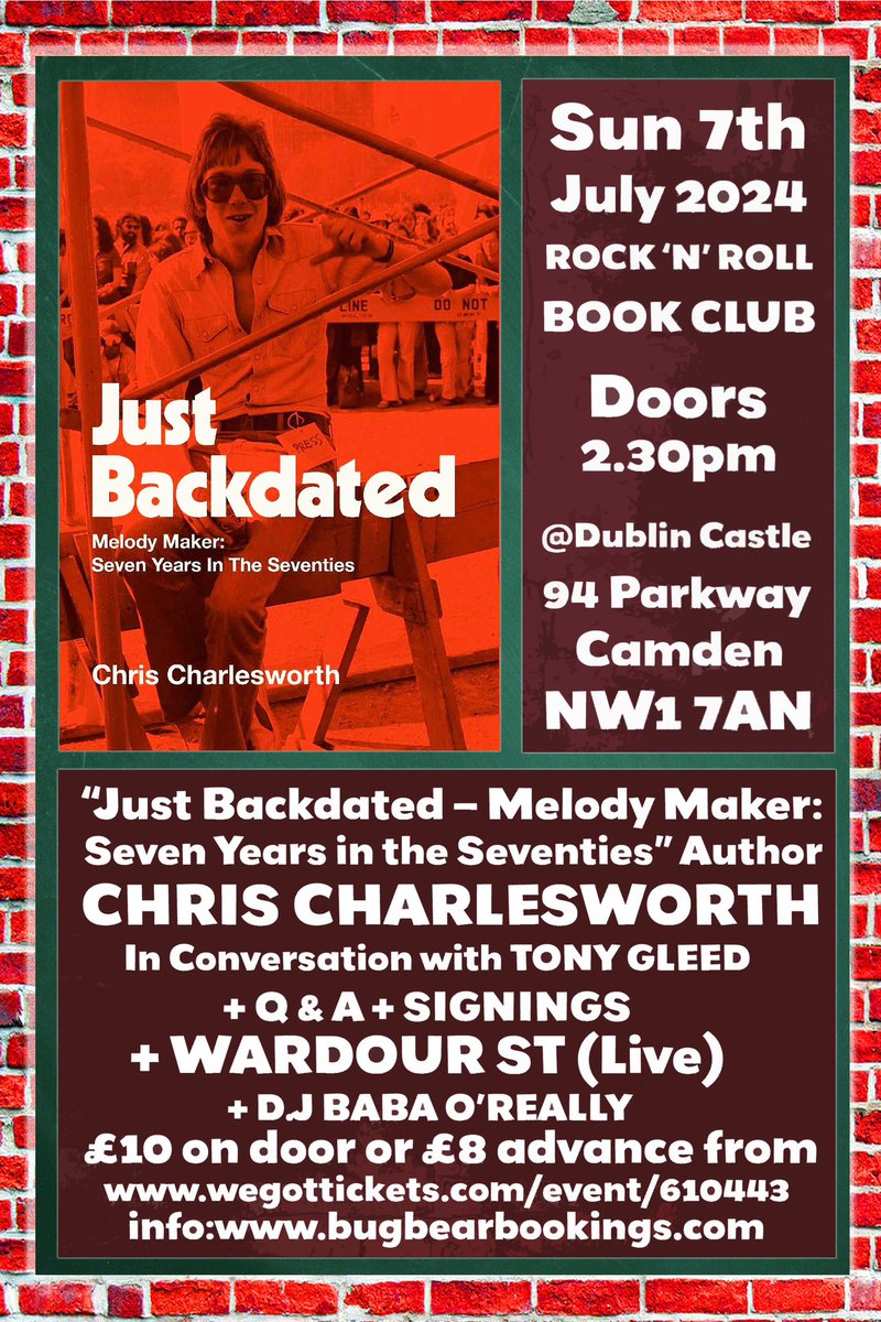 ROCK’N’ROLL BOOK CLUB (@rorobookclub) on Twitter photo This Sunday <a href="/DublinCastle/">The Dublin Castle</a> <a href="/TonyBugbear/">Tony Gleed</a> in conversation with Melody Maker’s New York correspondent. He met them all! And had a ball along the way. Plus live band cheaper via <a href="/WeGotTickets/">WeGotTickets</a> <a href="/NewJournal/">Camden New Journal</a> <a href="/rocksbackpages/">Rock's Backpages</a> <a href="/MOJOmagazine/">MOJO Magazine</a> <a href="/RecCollMag/">Record Collector Mag</a> This Sunday <a href="/DublinCastle/">The Dublin Castle</a> <a href="/TonyBugbear/">Tony Gleed</a> in conversation with Melody Maker’s New York correspondent. He met them all! And had a ball along the way. Plus live band cheaper via <a href="/WeGotTickets/">WeGotTickets</a> <a href="/NewJournal/">Camden New Journal</a> <a href="/rocksbackpages/">Rock's Backpages</a> <a href="/MOJOmagazine/">MOJO Magazine</a> <a href="/RecCollMag/">Record Collector Mag</a>