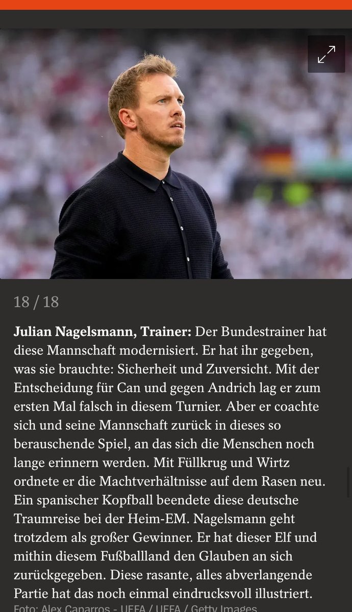 Kurzkommentar in Form der Trainereinzelkritik zum deutschen EM-Abschneiden ⁦<a href="/derspiegel/">DER SPIEGEL</a>⁩