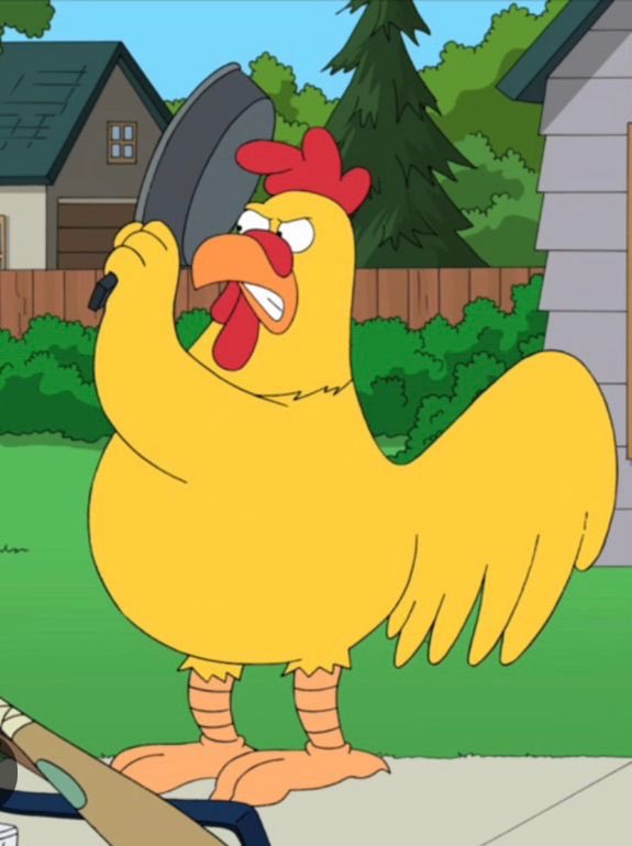 Why have <a href="/FrenchFutbol/">France Football 🇫🇷</a> got The Giant Chicken from <a href="/FamilyGuyonFOX/">Family Guy</a> on their shirts @EURO2024 ???