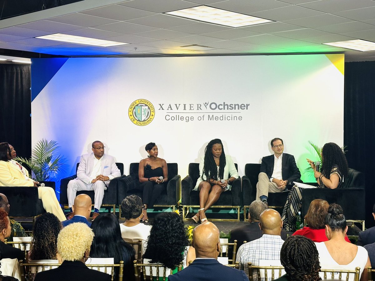 XULA1925's tweet photo. We’re so excited to be kicking off Essence Fest weekend with #XOCOM

At #XOCOM Xavierites and the #Nola community joined #XULA and @ochsner for enlightening panels on diversity in medicine and the journey to becoming a physician, moderated by Angela Rye &amp; Dr. Courtney Washington https://t.co/GObyLKZmrq