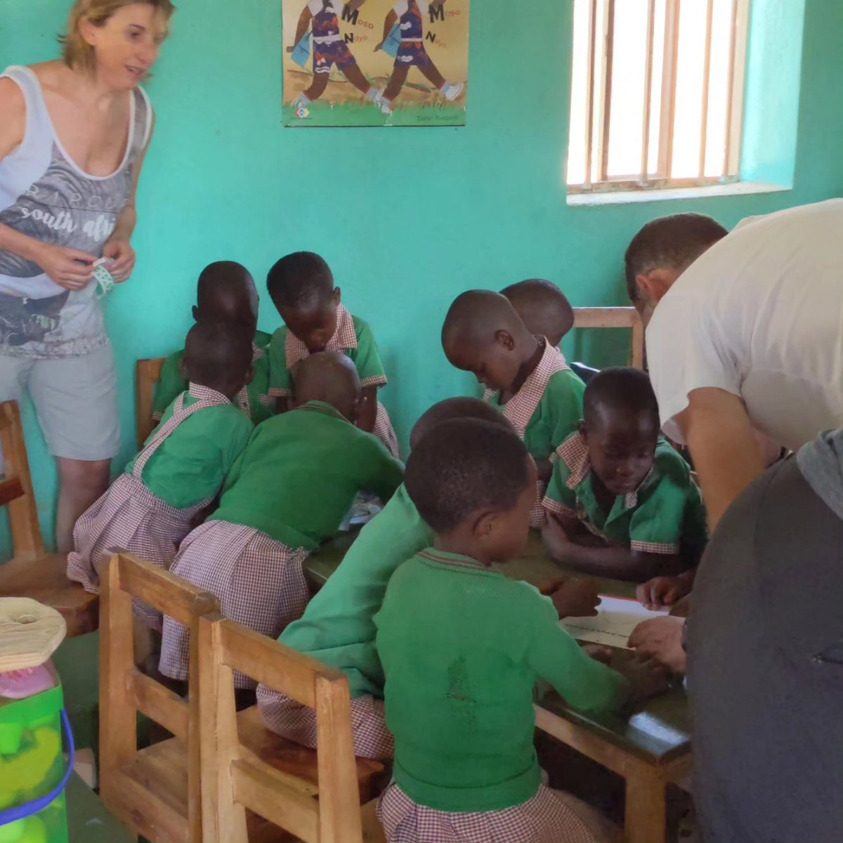 HirwaFoundatio's tweet photo. Huge thanks to @ImigongoPartner Partners for visiting ECD Hirwa! Your generous donations of school materials and training brought so much joy to our students. 🌟 #HIRWAChildrenFoundation #CommunitySupport https://t.co/lo0MMqLSuE