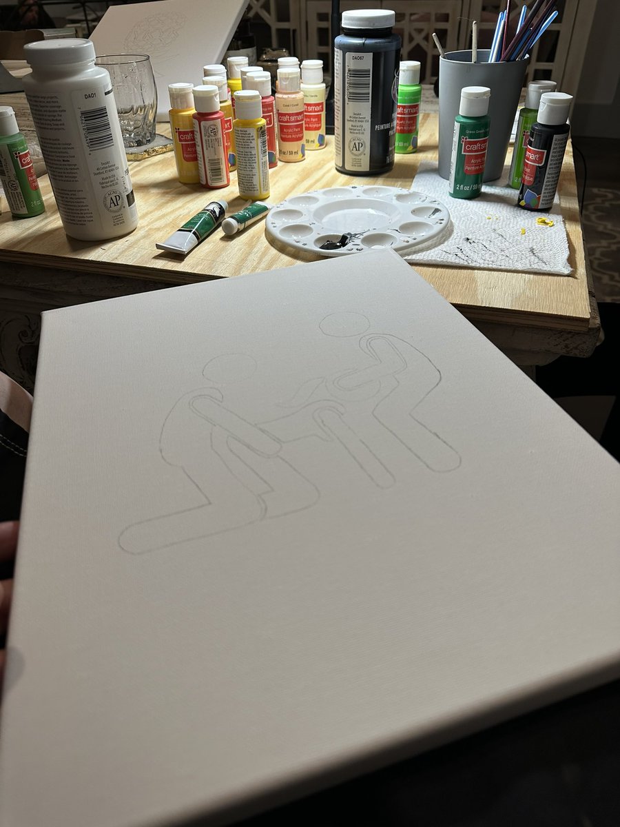 Late night, Fourth of July painting more material for everyone to purchase at the club Saturday night!