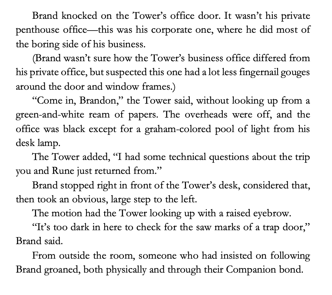 KDEdwards_NC's tweet photo. #tarotsequencefriday
A very random mini-mini-scene, from an imagined moment when the Tower might have summoned Brand for technical details on a recent mission that he and Rune did.... https://t.co/Hr56LP55VC