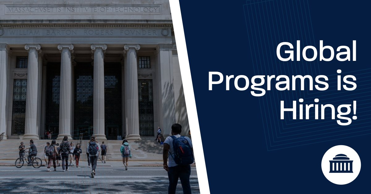 MITSloanGP's tweet photo. MIT Sloan Global Programs is hiring a Program Events Coordinator!

If you or someone you know are interested in applying, we encourage you to visit:

https://t.co/rtbbBDsvdI

#MITGlobalPrograms #MITSloan #MITHiring #EducationJobs https://t.co/sZATMGoOFB