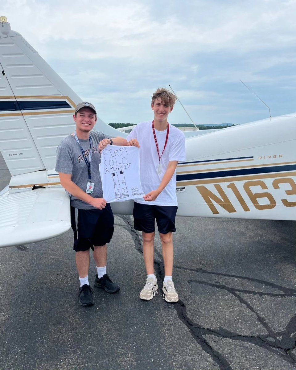 Congratulations Cameron on completing your first solo flight today! ✈️  #studentsolo #flightschool #wolfaviationnetwork #flighttraining