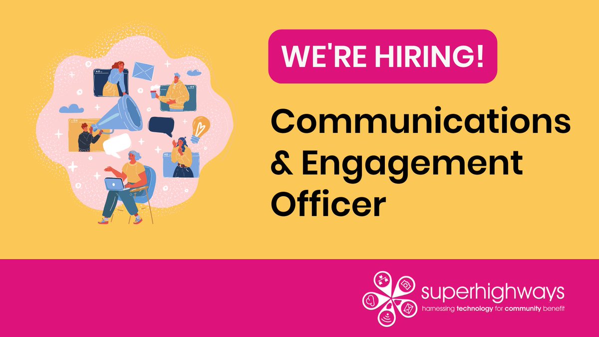 #CharityJobs 👀We're looking for a Communications &amp; Engagement Officer to join our small friendly team helping charities across London with all things digital, data &amp; tech.
💷Salary: £29,500 per annum. Full time (35hours). 

bit.ly/CommsOfficerHi…
