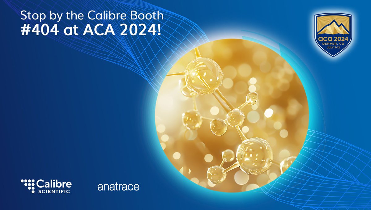 Anatrace Products, A Calibre Scientific Company (@anatraceprods) on Twitter photo Stop by and say hello to Anatrace | Molecular Dimensions at ACA 2024!
Exhibit Hall Hours
Monday, July 8, 10:00 AM  - 12:00 PM & 2:00 PM - 7:30 PM 
Tuesday, July 9, 10:00 AM  - 12:00 PM & 2:00 PM -  7:30 PM 
Wednesday, July 10, 10:00 AM  - 12:00 PM & 2:00 PM -  7:30 PM Stop by and say hello to Anatrace | Molecular Dimensions at ACA 2024!
Exhibit Hall Hours
Monday, July 8, 10:00 AM  - 12:00 PM & 2:00 PM - 7:30 PM 
Tuesday, July 9, 10:00 AM  - 12:00 PM & 2:00 PM -  7:30 PM 
Wednesday, July 10, 10:00 AM  - 12:00 PM & 2:00 PM -  7:30 PM