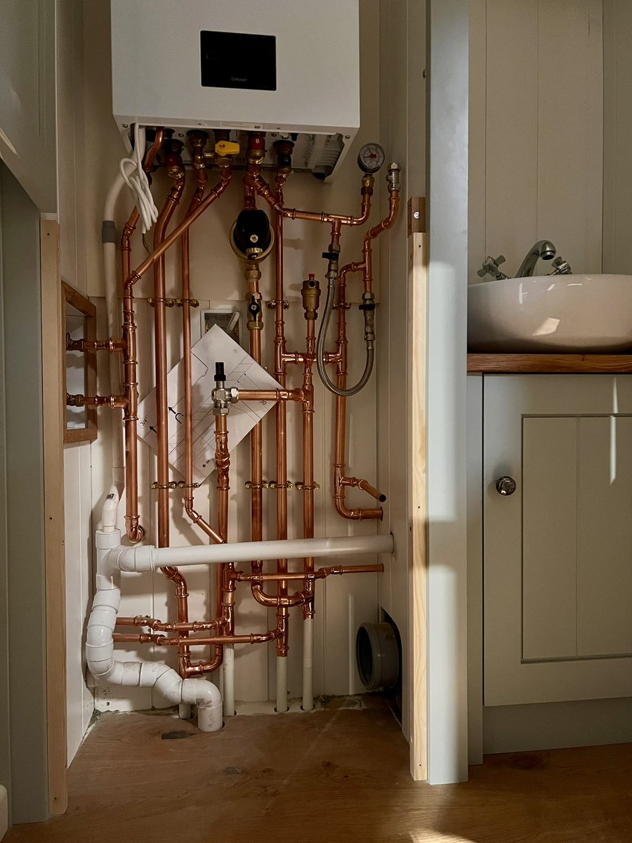Even the plumbing is a well-crafted work of art. Plumber Paul has done a brilliant job on this one.