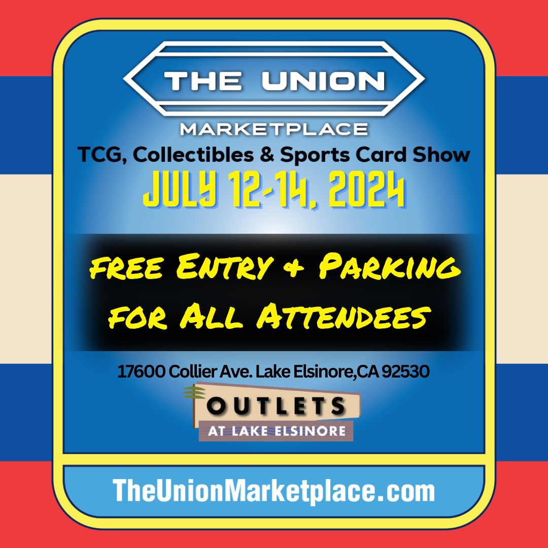 TheUnionMarket1's tweet photo. Join TUM July 12-14, The Outlets at Lake Elsinore for an awesome collectors experience. For more info please visit: https://t.co/BrVknE3Uc5 https://t.co/u6V6Q4kHx1
