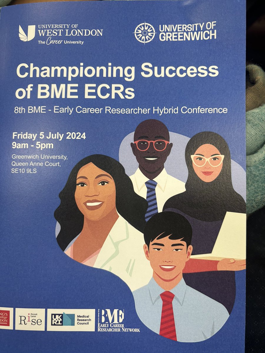 OyebanjiAdewumi's tweet photo. Great turnout at this yearโs #ChampioningSuccess of #BMEECRs Conference founded by @toyinyacncay - lots of nuggets ๐๐พ Thank you #DrBernadine - for impactful vision. #EarlyCareerResearch @UniWestLondon @UniofGreenwich #ProfLouise #ProfMyrtle #ProfAndrew #ProfAdeOjo #KateMurray โฆ https://t.co/uYnIKSdaG3