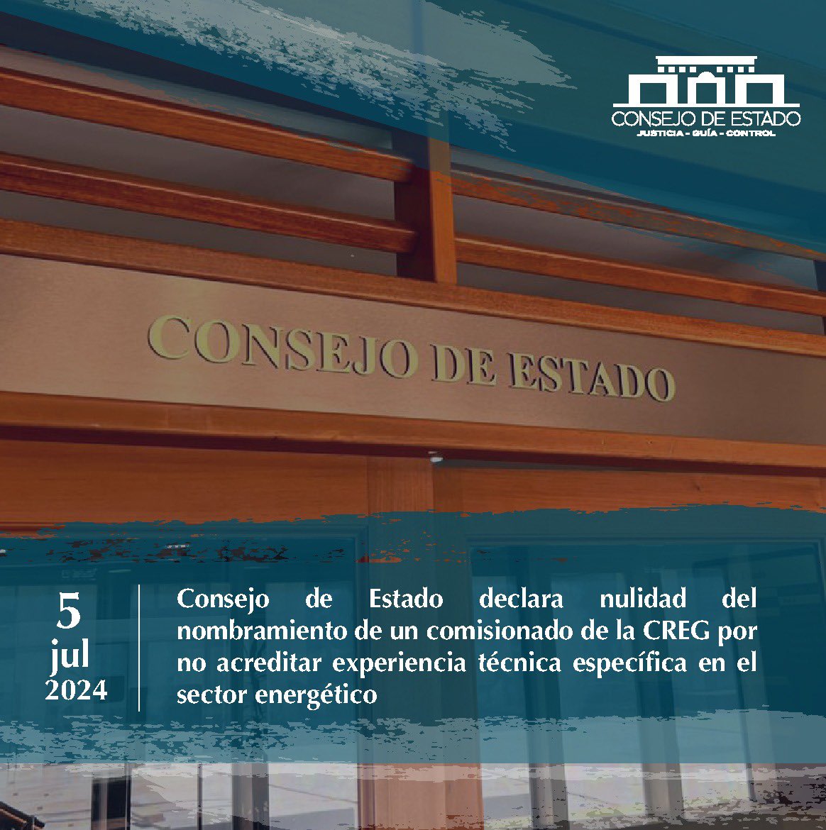 consejodeestado's tweet photo. 📜 @ConsejodeEstado declara nulidad del nombramiento de un comisionado de la CREG por no acreditar experiencia técnica específica en el sector energético 

Ver más: https://t.co/ipi0oxnYwb https://t.co/zeHNeeFh3R