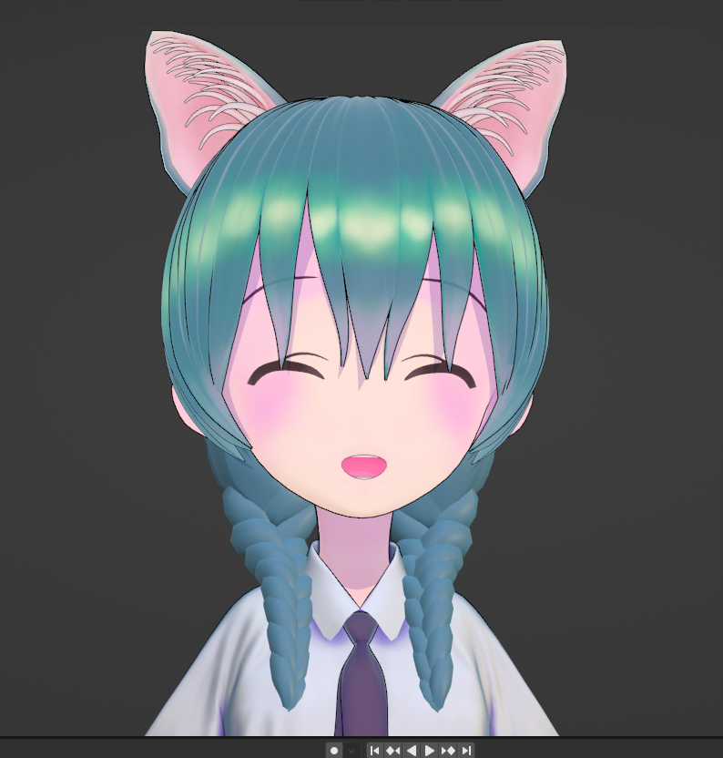 「編み込みの三つ編みです。(途中経過)エルメスちゃんは長さが足りないからどうしよう」|涼川りんのイラスト