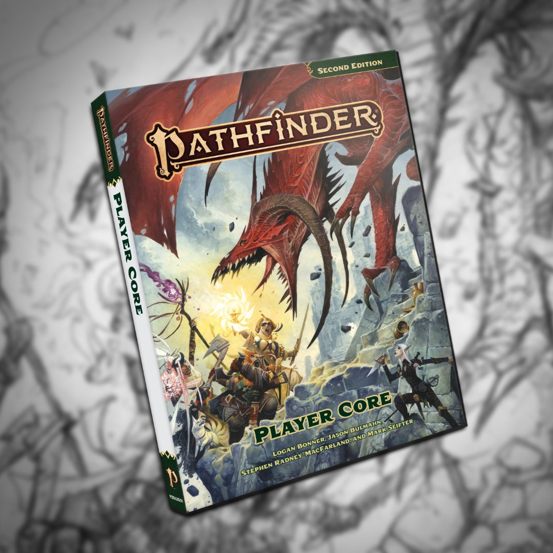 paizo's tweet image. Congratulations to the Pathfinder team and all of the freelancers who worked on Pathfinder Player Core and Pathfinder Lost Omens: Tian Xia World Guide on their ENNIE Award nominations!