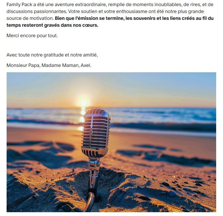 Nous avons quelque chose à vous annoncer ! 🥺