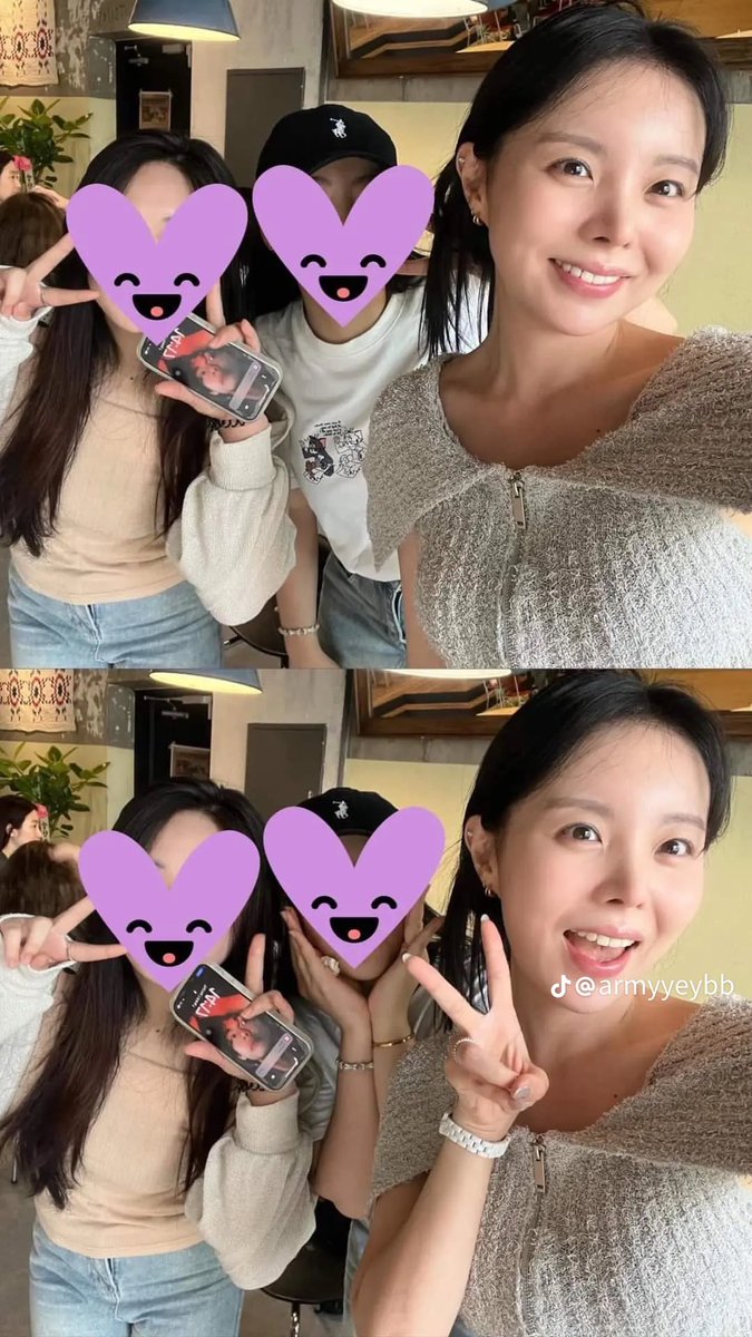 mejiwooupdate's tweet photo. Jiwoo visited Namjoon's sister's cafe and took photos with ARMYs 🥺 https://t.co/mogUqoHLUC