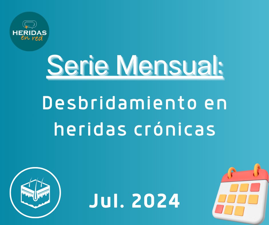 Arrancamos julio con este tema tan interesante: Desbridamiento en heridas crónicas!! Ya puedes ver nuestra monografía en nuestro blog (Link en bio) y recuerda que cada viernes publicamos nuevo contenido!! Habrá dos videos y una infografía sobre desbridamiento. Permanece atento 😀