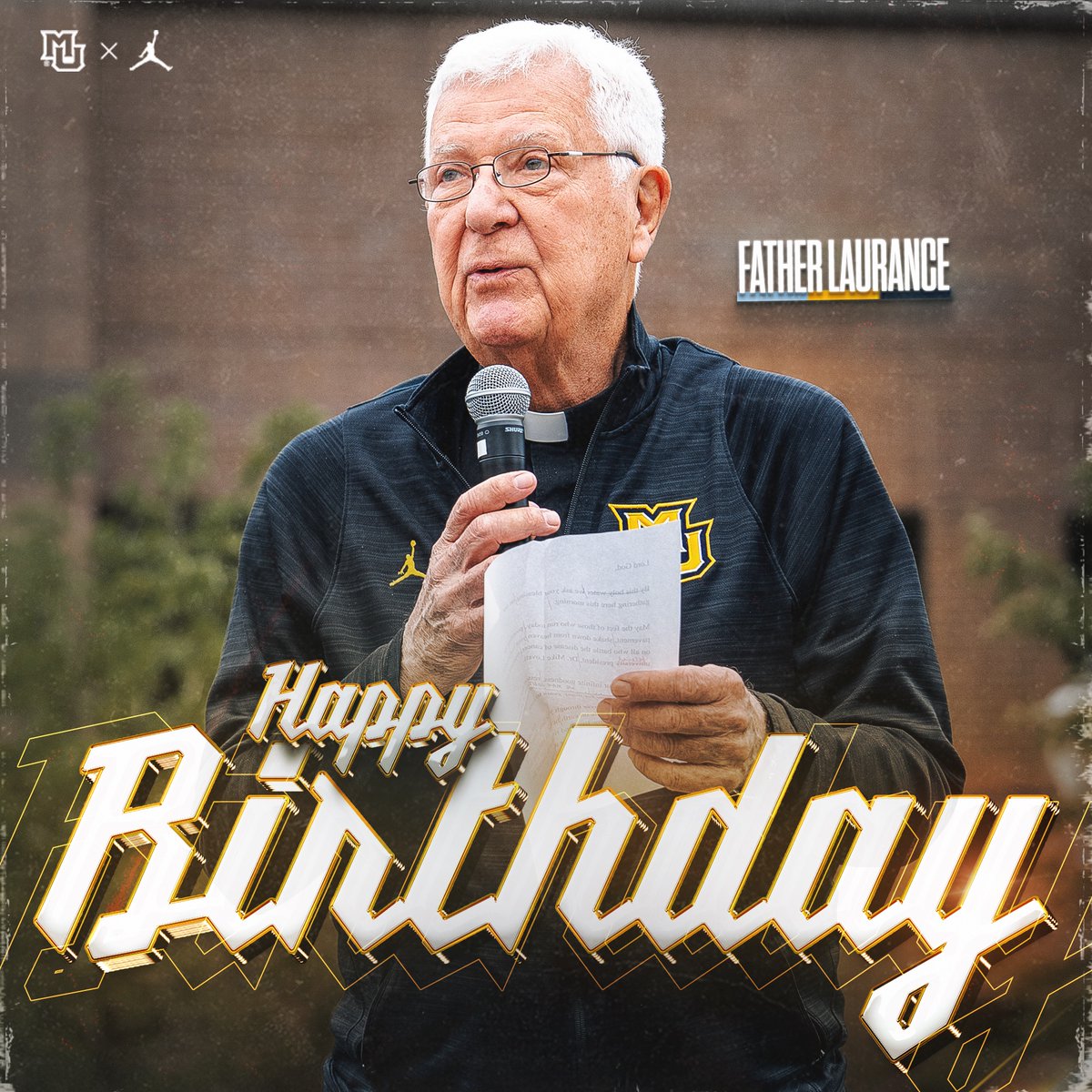 Join us in wishing Father John Laurance a very happy birthday! 

#MUBB | #WeAreMarquette