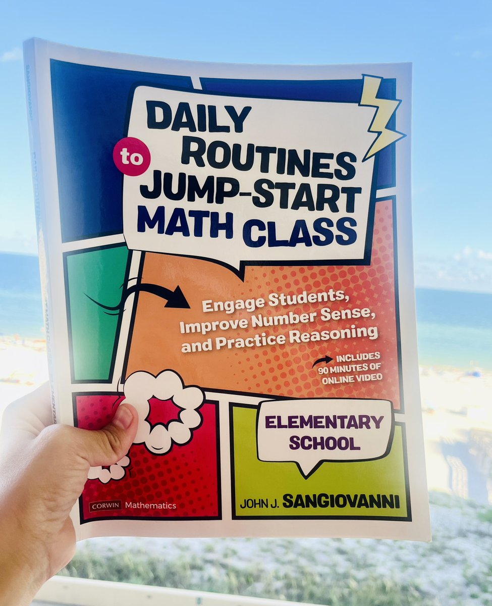 Lleah1417's tweet image. I’m ready @BuildMathMinds for the start of this book study! I enjoyed digging into this book this week at the beach and can’t wait to learn from others on implementing these routines and ideas this coming year! Anyone else doing this book study? @JohnSanGiovanni