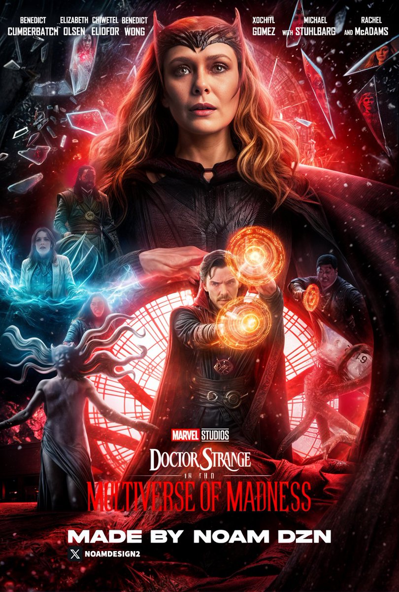noamdesign2's tweet photo. FANART Poster that i made for #dsmom #posterdesign #design #MarvelStudios #DoctorStrange #Wandamaximoff #scarletwitch https://t.co/ekfRsk9IE1