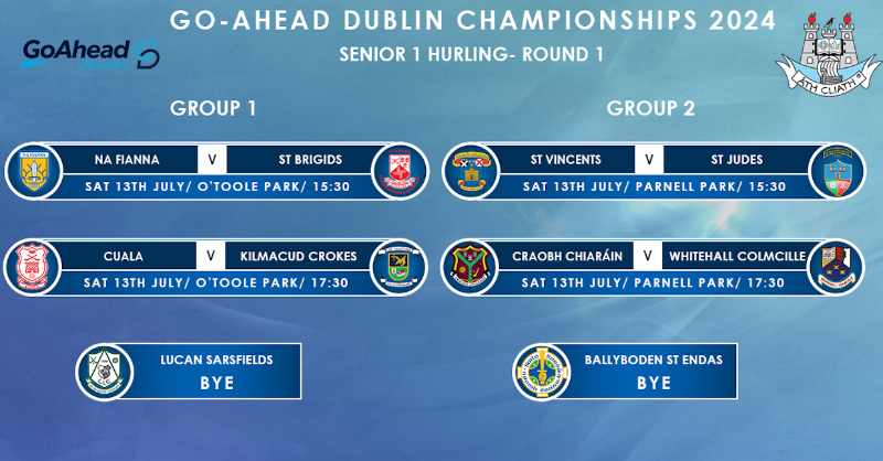 DubGAAOfficial's tweet photo. The 2024 Go-Ahead Dublin Hurling Championships get underway next weekend! 

Check out full fixtures 👇
