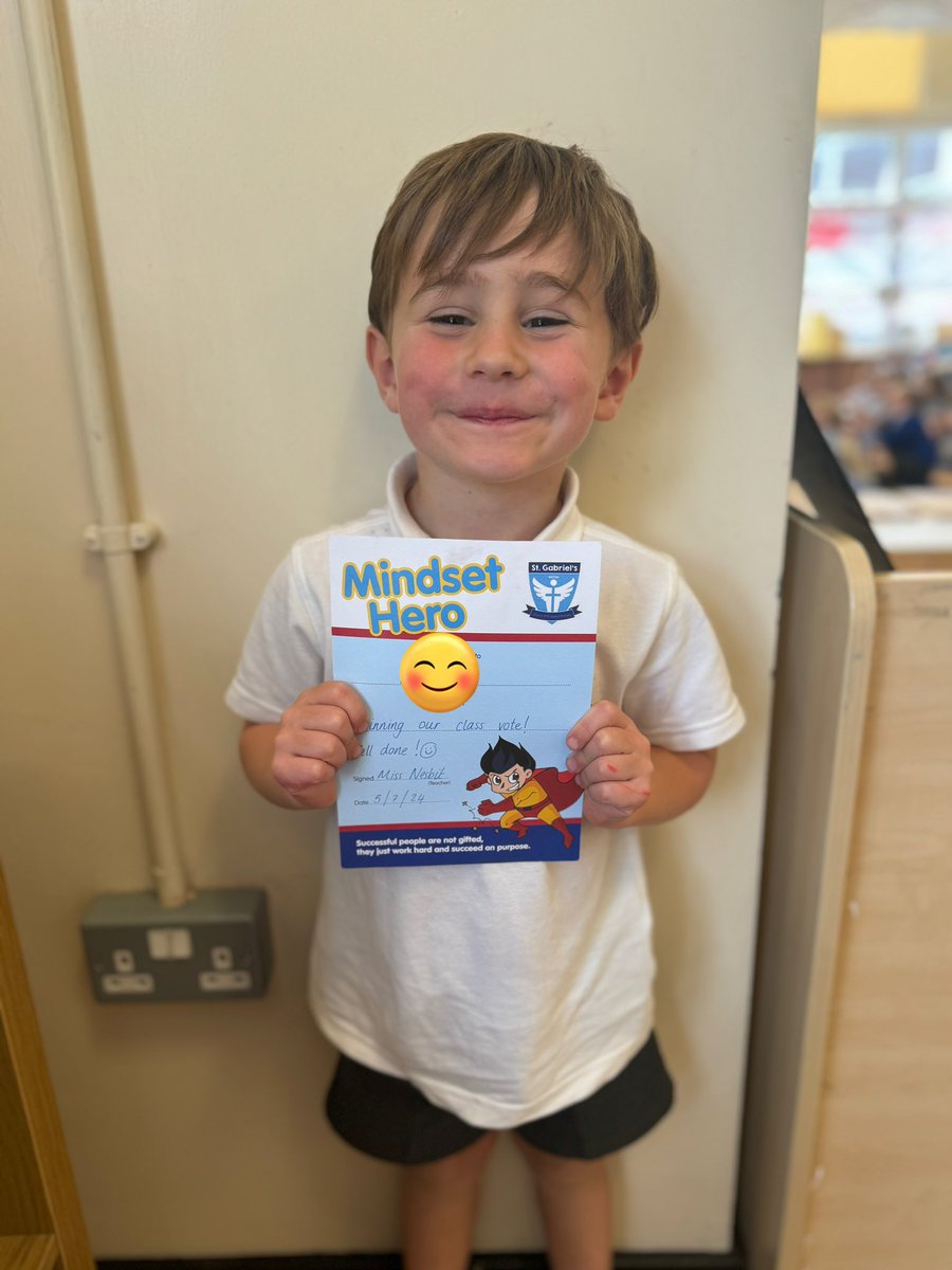 The votes have been counted and the results are in 🗳️! This week’s Mindset Hero, voted for by his classmates 🌟<a href="/StGabrielsCofE/">St Gabriel’s C of E.</a>
