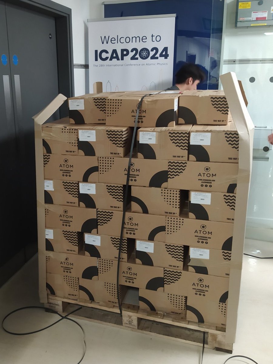 icap2024's tweet photo. It is just over a week until ICAP 2024 and today marks a key step in our preparations. We have taken delivery of the beer! @atombeers  

Come try the beer during the poster sessions: 
Mon, Tues, Thurs 5pm to 7pm during the week of ICAP https://t.co/YNkmVACmpc