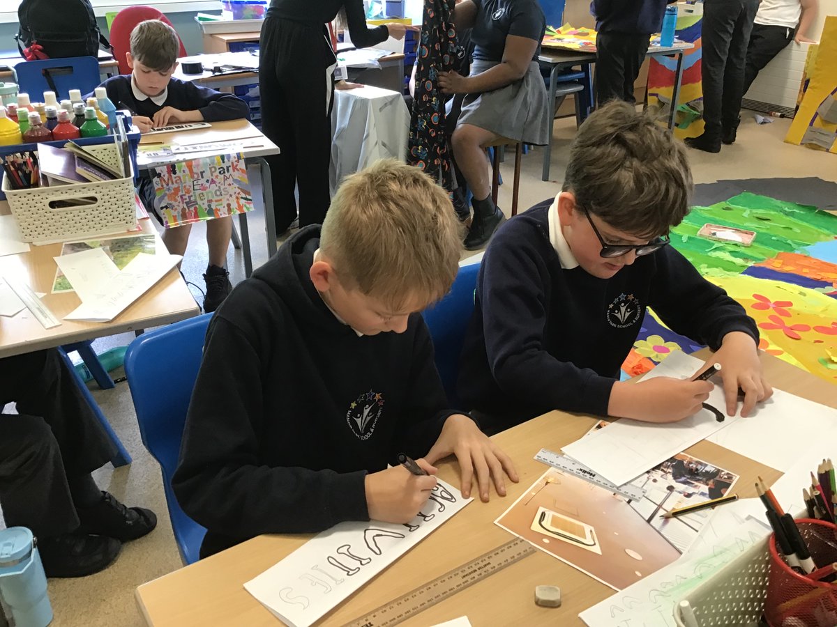 Our year 5 and 6 children have been working on an art project this week with Nicola, an artist from Minerva Arts, and have created an installation of what Utopia would look like in Longridge!  #greenwayloop <a href="/MyGreatPlace/">Great Places Housing Group</a> <a href="/weareMinerva/">Minerva Arts</a>