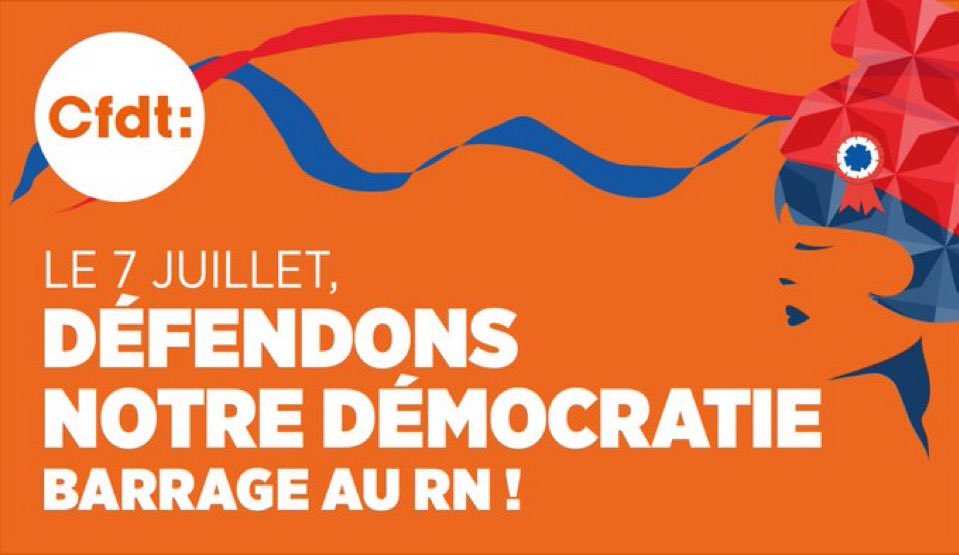 LongMarcheINRS's tweet photo. La section @CFDT de l'@INRSfrance appelle tous les https://t.co/cdO881diKk à aller voter ce dimanche 7 juillet pour faire barrage à l'#extrêmedroite! https://t.co/oni2Pv3Nq2