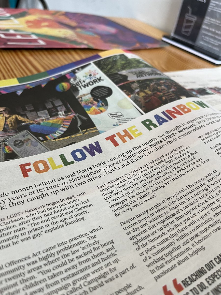 brosey95's tweet photo. Latest work with @LeftLion - I interview the charity @NottsLGBT. Give it a read 🏳️‍🌈🫶🏼 #leftlion #Nottingham #LGBT #LGBTQIA https://t.co/PKtMWbsvH9