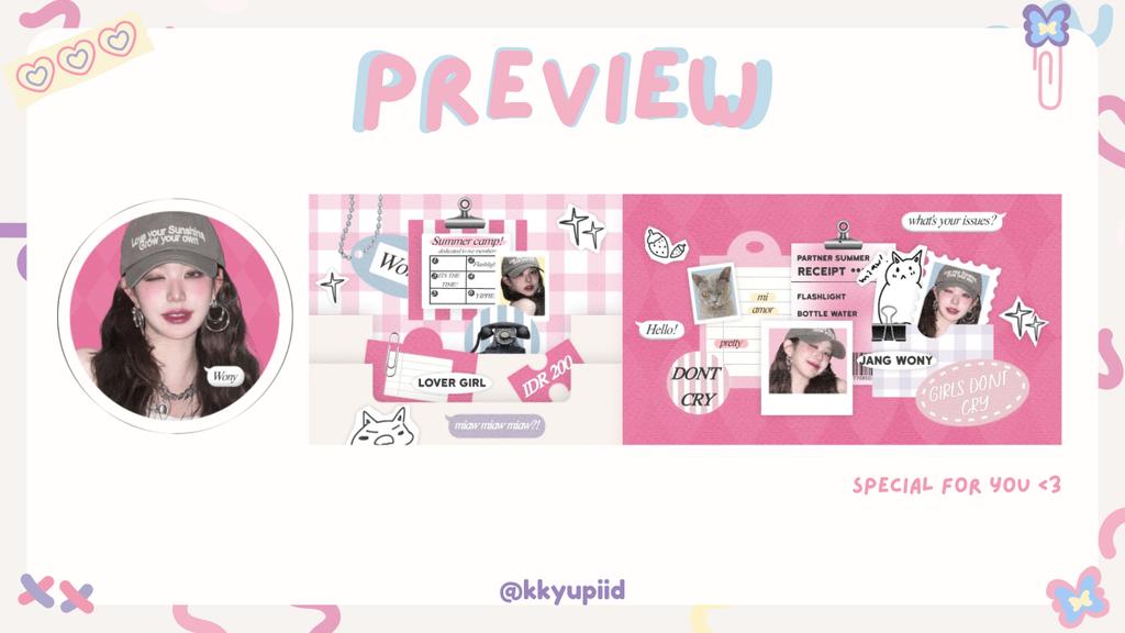 rt this tweet for free layout wonyoung inii, end besok siang jam 12 yaa 💞
#zonauang