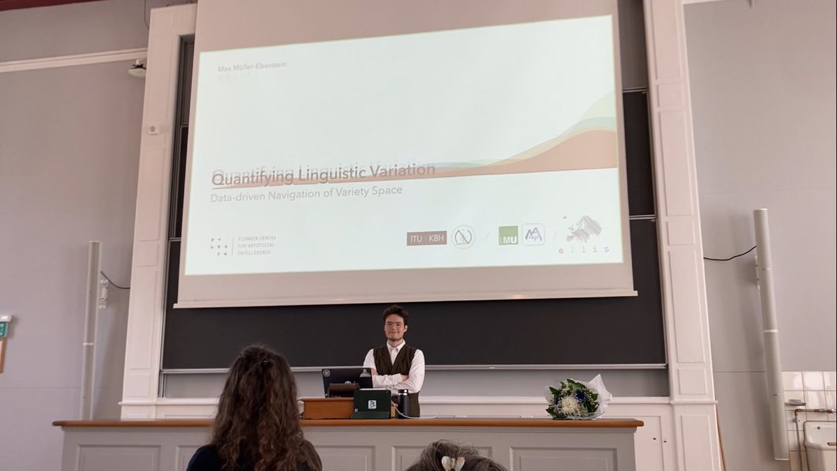 NLPnorth's tweet image. Another day, another graduation! Congratulations to @mxmeij for the fantastic defense of his thesis “Quantifying Linguistic Variation - Data-driven variation of variety space”! 🥳🥳