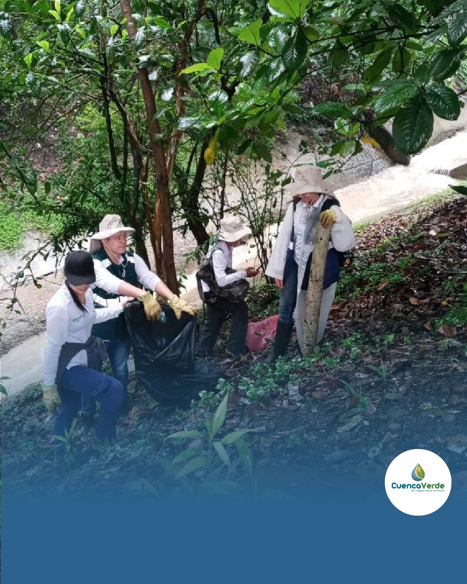 CuencaVerdeorg's tweet image. #Conectados Nos unimos a la #Limpiatón de @alcaldiademed para recolectar residuos sólidos en la quebrada La Picacha. Estamos comprometidos con la preservación del medio ambiente y agradecemos a todos los voluntarios por su dedicación. 🌍🌱 @FicoGutierrez @mcdelaossa