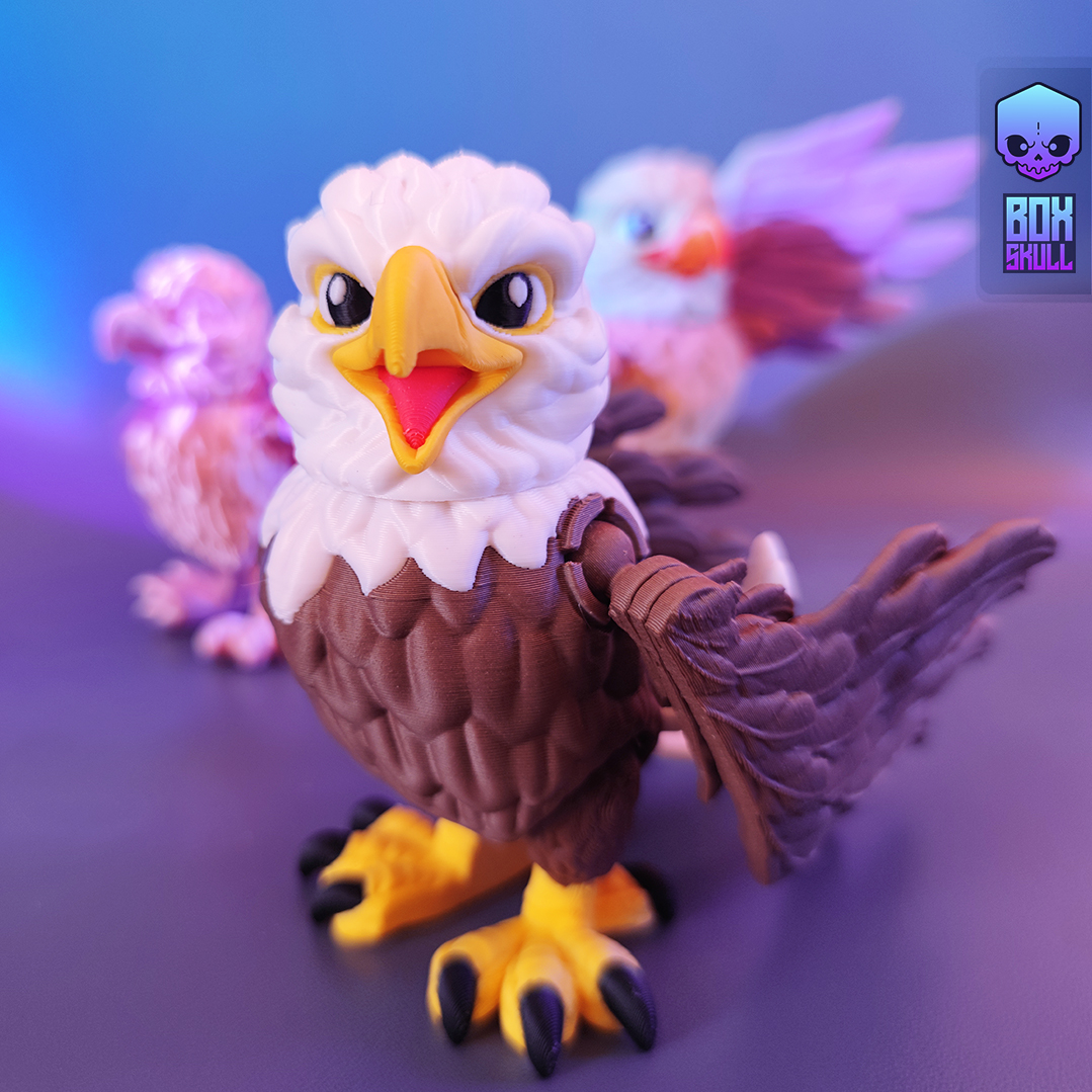BoxSkull3D's tweet photo. FLEXI - BALD EAGLE
New desing available now on @Cults3D 

https://t.co/isSWpagYQT

#boxskull #animalprint #cults #birds #prints #print3d #ender #animalprint #cults3d #animals #animalslover #BaldEagle  #bird #Eagle  #bambulab https://t.co/OCZDFQbrBj