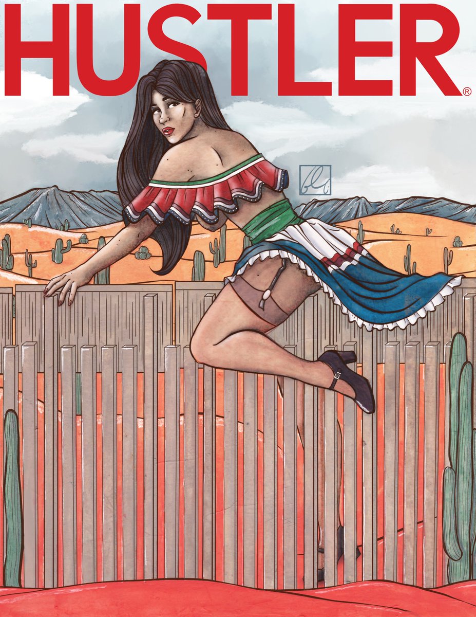 Feliz mes de la independencia!! 🇲🇽
Here's another mock cover, this time for <a href="/Hustler/">HUSTLER Unlimited</a> Their covers have often featured controversial commentary, so they were perfect for this #illustration. 
#mixedmedia #hustlermagazine
05 Sep 22