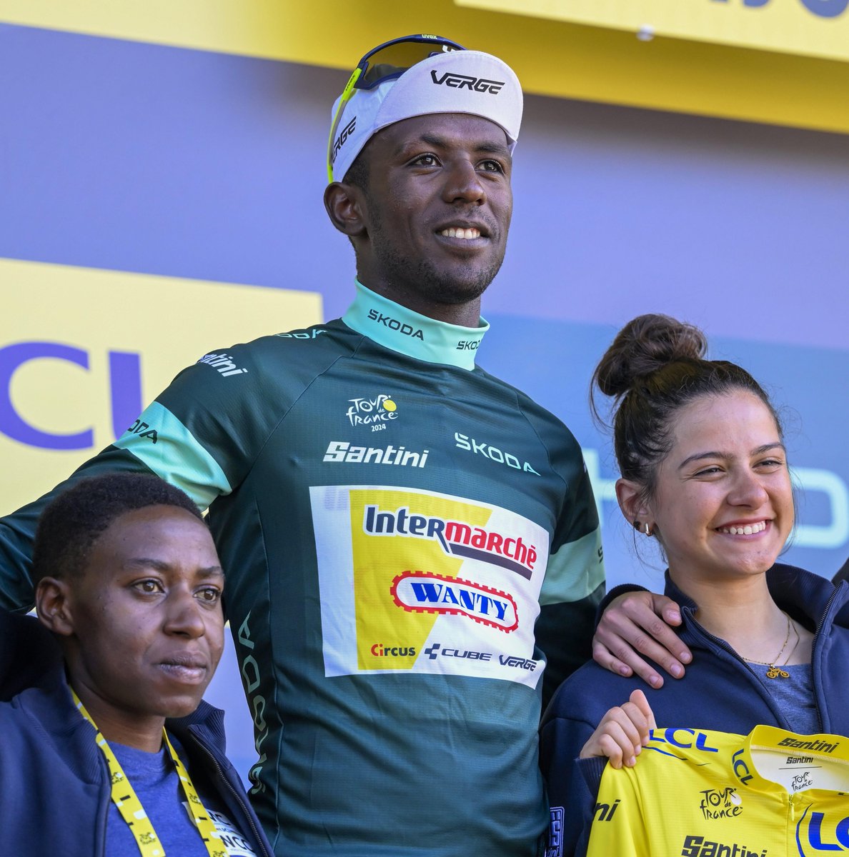 💚💚💚 Biniam Girmay 💚💚💚

Leader of the Tour de France points classification for the 3rd consecutive day 🤩 

 #TDF2024