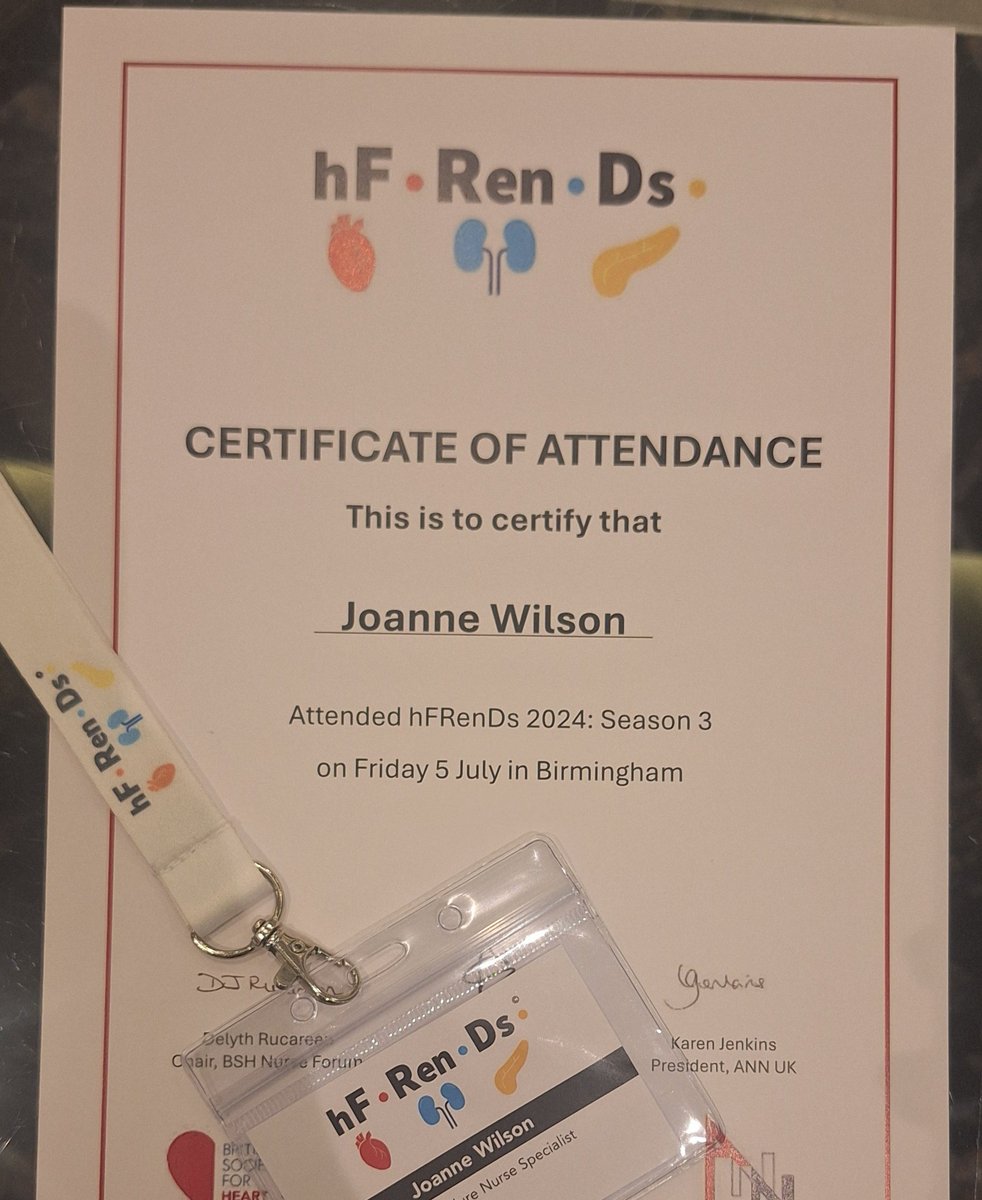 A fab day in Birmingham extending my knowledge of renal and diabetic management. Lots of food for thought <a href="/hFRenDsUK/">hFRenDs</a> #heartfailurenursespecialist #heartfailureuk #hFRenDsuk
