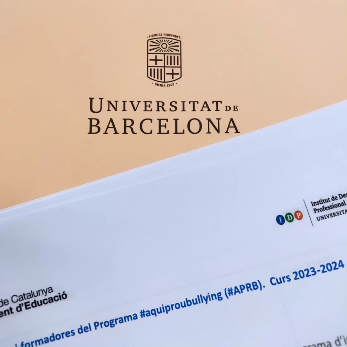 VallesR_Alberto's tweet photo. FORMACIÓ #APRB
Durant més d'una setmana s'ha realizat la formació d'aprofundiment per a formadors i formadores del programa d'innovació pedagògica d'#aquiproubullying a la facultat de psicologia i educació de la #UB del campus de #Mundet @idp_iceub @educaciocat https://t.co/Vjw555DOpp