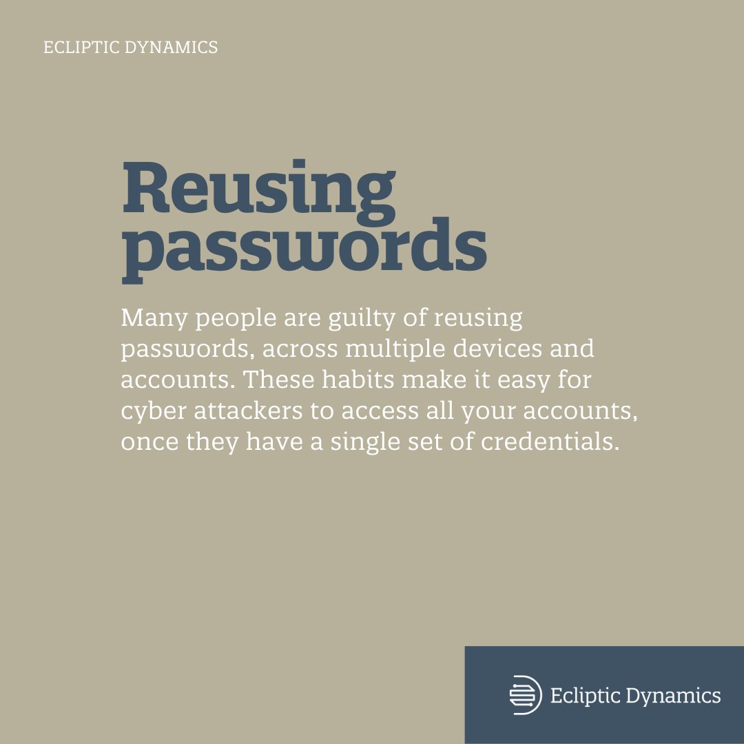 eclipticdynamic's tweet photo. Did you know… compromised credentials such as stolen passwords and email combinations are one of the leading causes of #databreaches. 🤔
So, how can we improve #password hygiene?

There are numerous password hygiene behaviours that we could all kick to the curb; this is why: https://t.co/wnchn8I8Qd