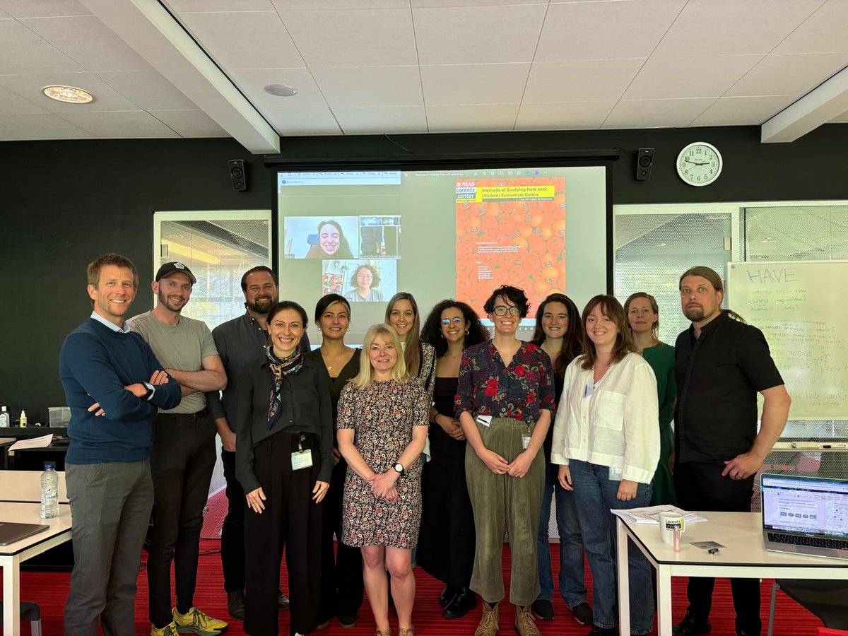 Sandy Schumann (PhD) 🇪🇺 (@sandy_research) on Twitter photo It’s a wrap! We concluded our 5-day <a href="/lorentzcenter/">Lorentz Center</a> workshop on Methods for Studying Hate and (Violent) Extremism Online. An amazing group did a lot of heavy intellectual lifting. @Isabellevdv <a href="/R_Scrivens/">Ryan Scrivens</a> and myself are grateful for everyone’s contributions. Next stop: our book! It’s a wrap! We concluded our 5-day <a href="/lorentzcenter/">Lorentz Center</a> workshop on Methods for Studying Hate and (Violent) Extremism Online. An amazing group did a lot of heavy intellectual lifting. @Isabellevdv <a href="/R_Scrivens/">Ryan Scrivens</a> and myself are grateful for everyone’s contributions. Next stop: our book!