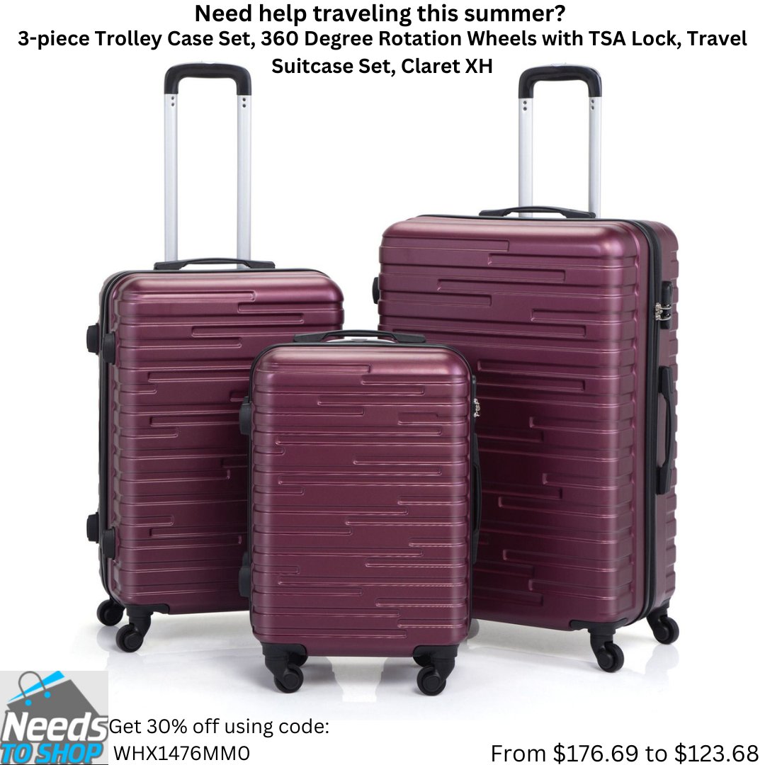 Need help traveling this summer? tinyurl.com/5h66paxr Get 30% off till July 31 using code: WHX1476MM0 #deal #DealOfTheDay #dealofthemonth #onlineshopping #shoppingonline #travel #suitcases #airlines #airportluggage #airports #luggage #trip #vacation #TSA