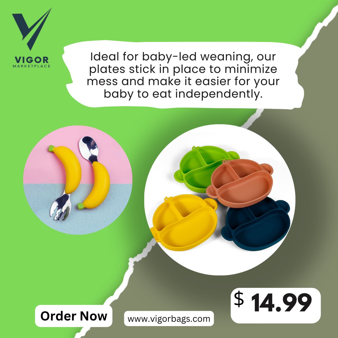 VIGORZIP's tweet photo. Make mealtime mess-free with our sturdy, flexible, and unbreakable Baby Toddler Training Divided Plate! Perfect for baby-led weaning and easy to clean. 100% BPA-free and safe. 

Shop now! https://t.co/Jk4dhJ30Mv

#Vigormarketplace #BabyFeeding #ToddlerPlates #BabyWeaning https://t.co/IQ9jvHc88A