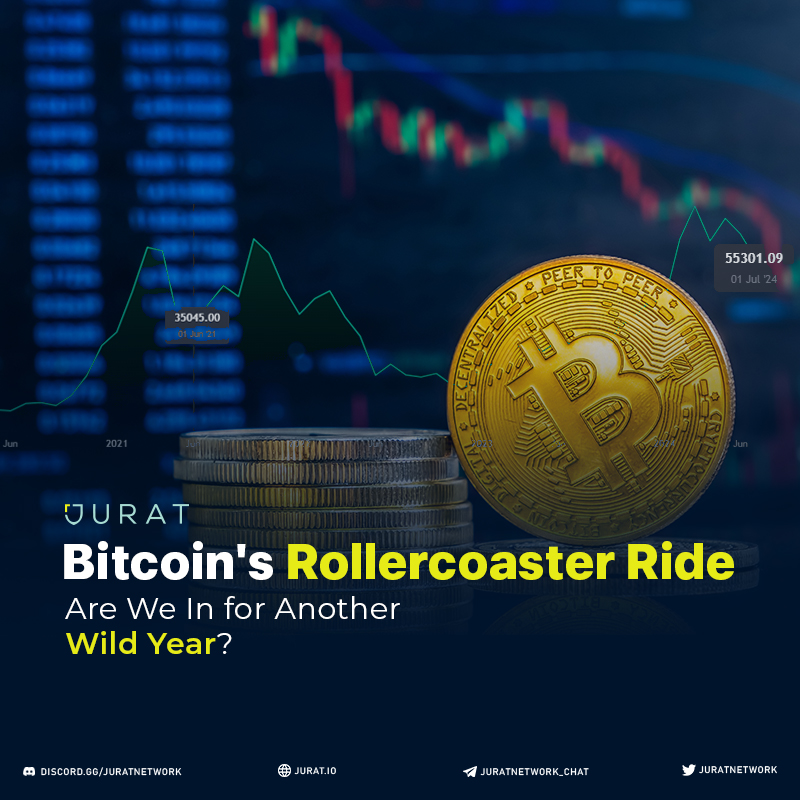 JuratNetwork's tweet image. 🔄 In 2021, Bitcoin's first test of $60K+ saw a subsequent drop to $32K by June, only to surge to a new ATH of $69K in October. 

Are we witnessing a familiar pattern? 🤔