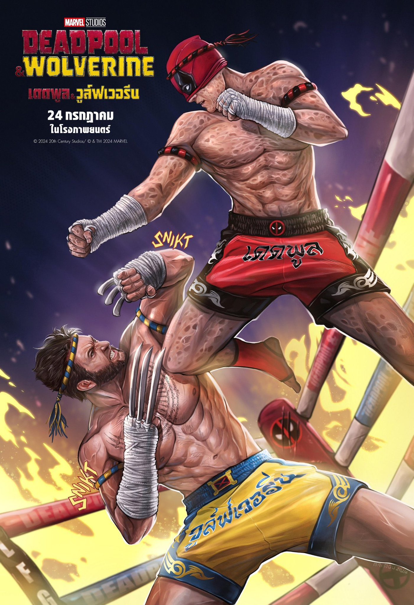 Thaise Deadpool & Wolverine posters
