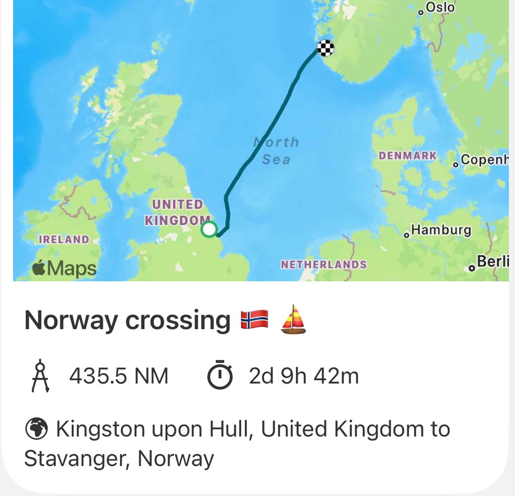 Journey of a lifetime complete !!!! ready for showers and a wander around stravanger 🇳🇴⛵️🌅