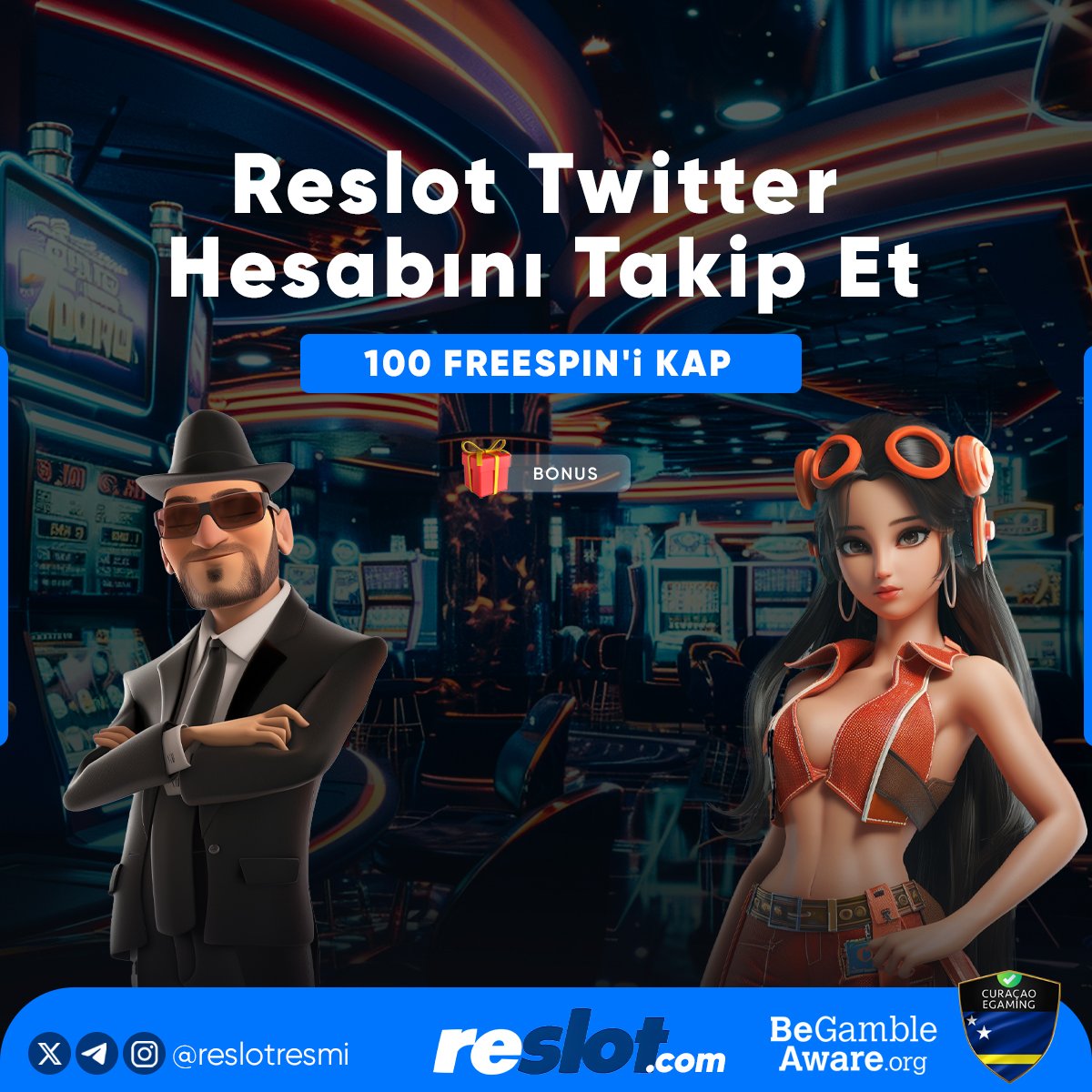 🎸Reslot'tan Bugüne Özel Twitter Hesabımızı Takip Eden Herkese 100 Freespin Hediye⭐

🐦Katılım Sağlamanız İçin Twitter Hesabımızı Takip Edip

🔁Bu Gönderiye Retweet Atmanız Yeterlidir 

📝Kullanıcı Adınızı Yorumlara Yazmayı Unutmayınız

📌Güncel Giriş
t2m.io/rtw2