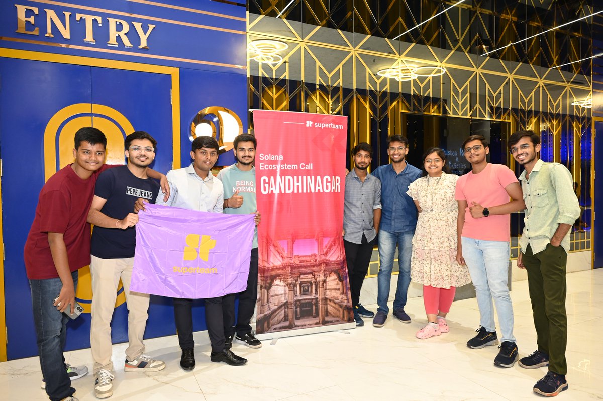 darshangupta (@darshann_tech) on Twitter photo 🚀 Gandhinagar brought the heat at the Solana Ecosystem Call IRL! 🎉
Incredible energy, groundbreaking insights, and a top-tier community! 🙌
Huge thanks to everyone who joined and made it an unforgettable night. More amazing events ahead! 💥
@SuperteamDAO <a href="/SuperteamIN/">Superteam India</a> 🚀 Gandhinagar brought the heat at the Solana Ecosystem Call IRL! 🎉
Incredible energy, groundbreaking insights, and a top-tier community! 🙌
Huge thanks to everyone who joined and made it an unforgettable night. More amazing events ahead! 💥
@SuperteamDAO <a href="/SuperteamIN/">Superteam India</a>