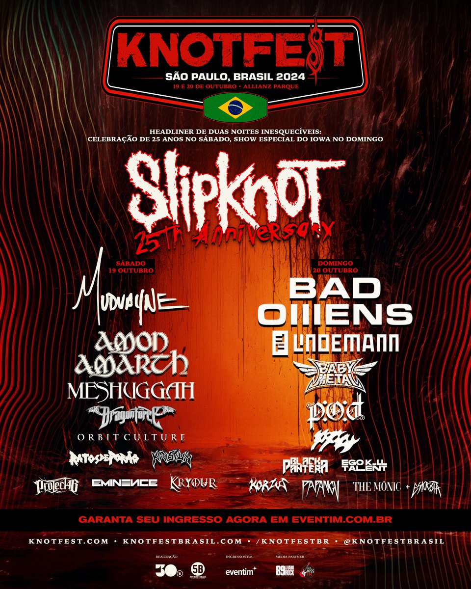 BABYMETAL_JAPAN's tweet photo. BABYMETAL will perform at Knotfest Brazil in 20 OCT 2024!!
On-Sale:Previously on sale
🎫Ticket Link:
https://t.co/MYkKJ3zEsX

#BABYMETAL #knotfestbrasil @KnotfestBR https://t.co/UkK0Oxwy9F